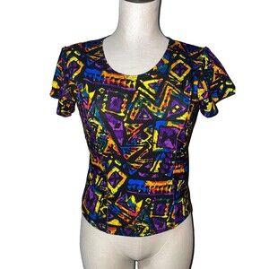 Urbanek Women's Vintage Cycling T-Shirt size M made in USA V-Neck w/Pocket